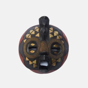 BEADS AND BRASS BIRD MASK