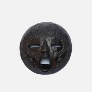 BLACK BRASS PLATED ROUND MASK