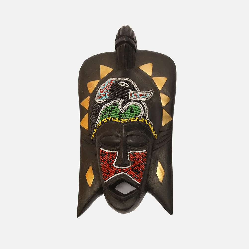 BEADS AND BRASS GHOST MASK