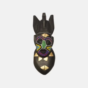 BEADS AND BRASS HORN MASK