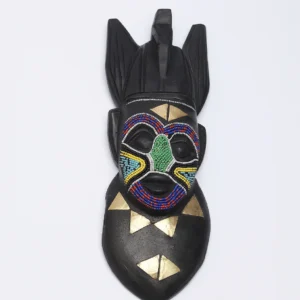 BEADS AND BRASS HORN MASK