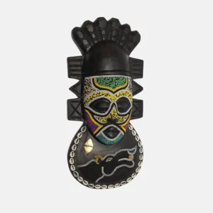 BEADS AND COWRIES FIESTA MASK