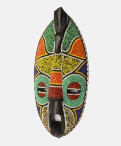 BEADS AND COWRIES OBLONG BIRD MASK