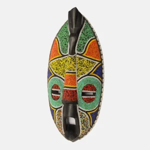 BEADS AND COWRIES OBLONG BIRD MASK