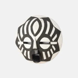 BLACK AND WHITE ROUND MASK