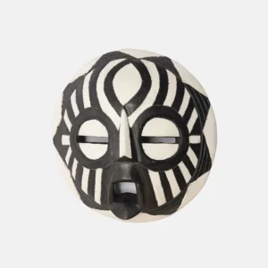 BLACK AND WHITE ROUND MASK