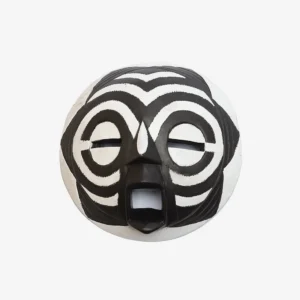 BLACK AND WHITE ROUND MASK