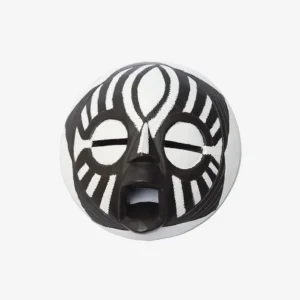 BLACK AND WHITE ROUND MASK