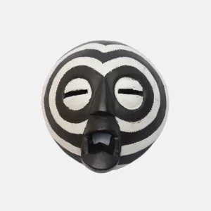 BLACK AND WHITE ROUND MASK