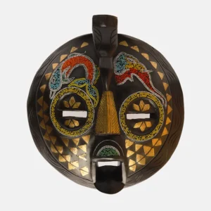 BRASS AND BEADS BIRD MASK
