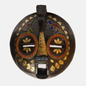 BRASS AND BEADS BIRD MASK