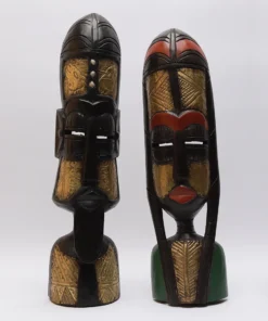 BRASS FULANI LONG MASK