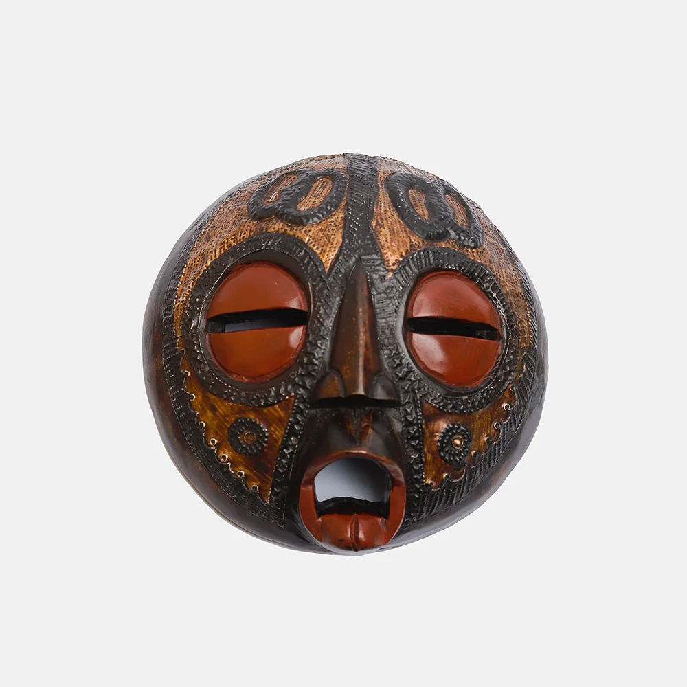 BRASS PLATED ROUND MASK(7)